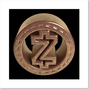 3D Zcash - Steampunk-Copper Posters and Art